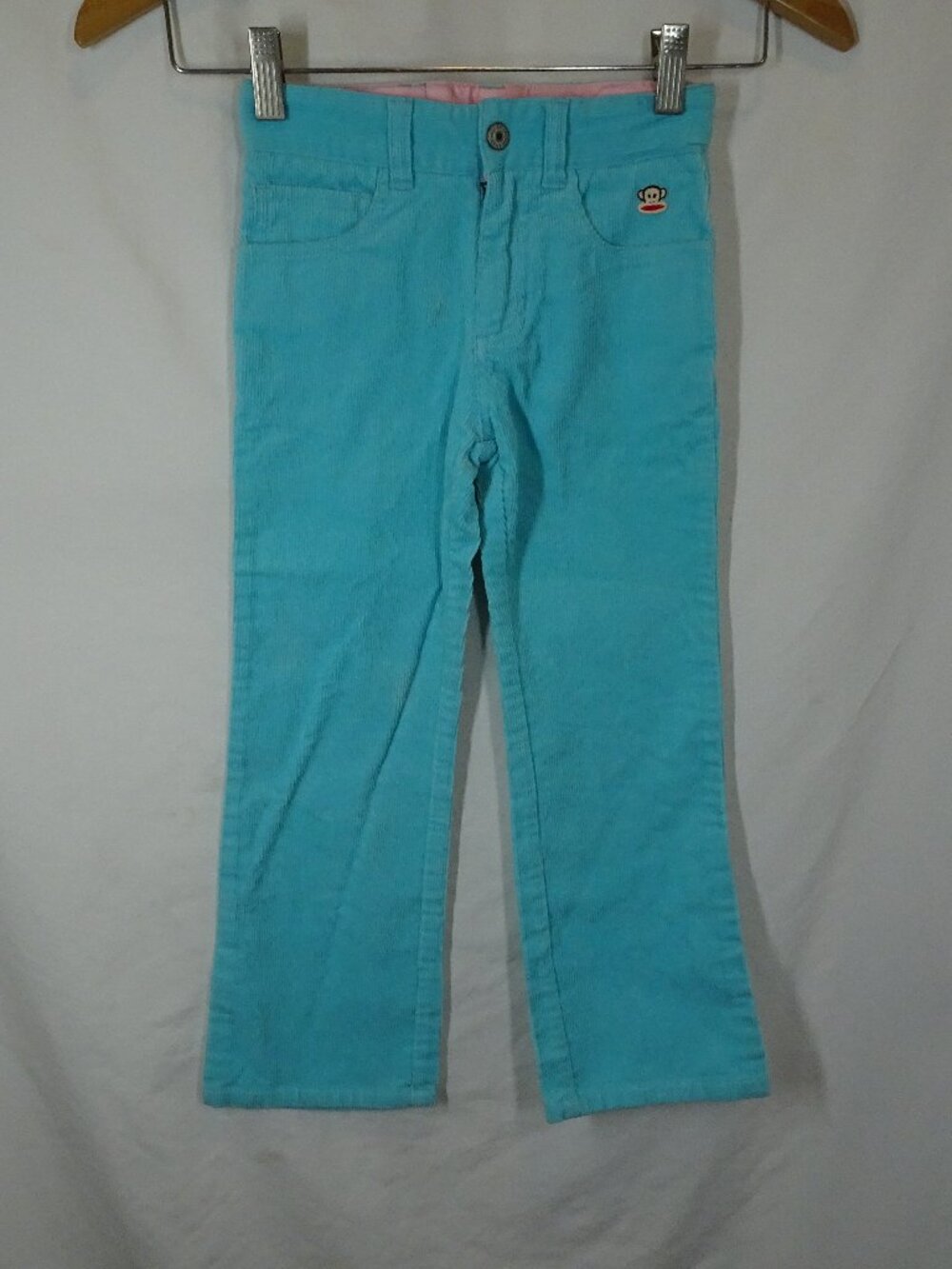 Vintage Y2K Small Paul by Paul Frank Girls Youth Blue Corduroy Pants Size 6